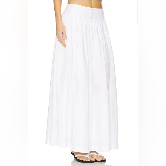 WeWoreWhat Drop Waist Maxi Skirt in Classic White